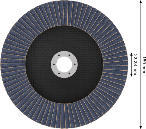 قرص الصنفرة Bosch X451 مقاس 180 مم G40 لطحن المعادن.
